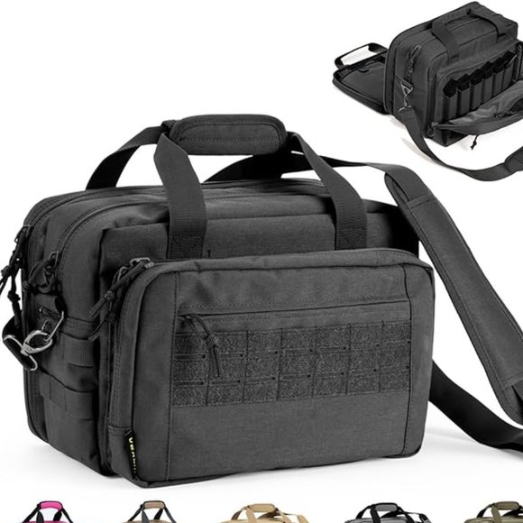 Other - Gun Bag Range Bag Pistol Case Gun Case Magazine Lockable Double Layer Explosion